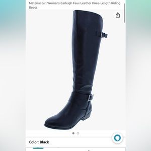 Material Girl Tall Wide Calf Riding Boots